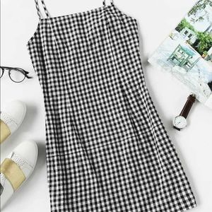 Checkered mini dress